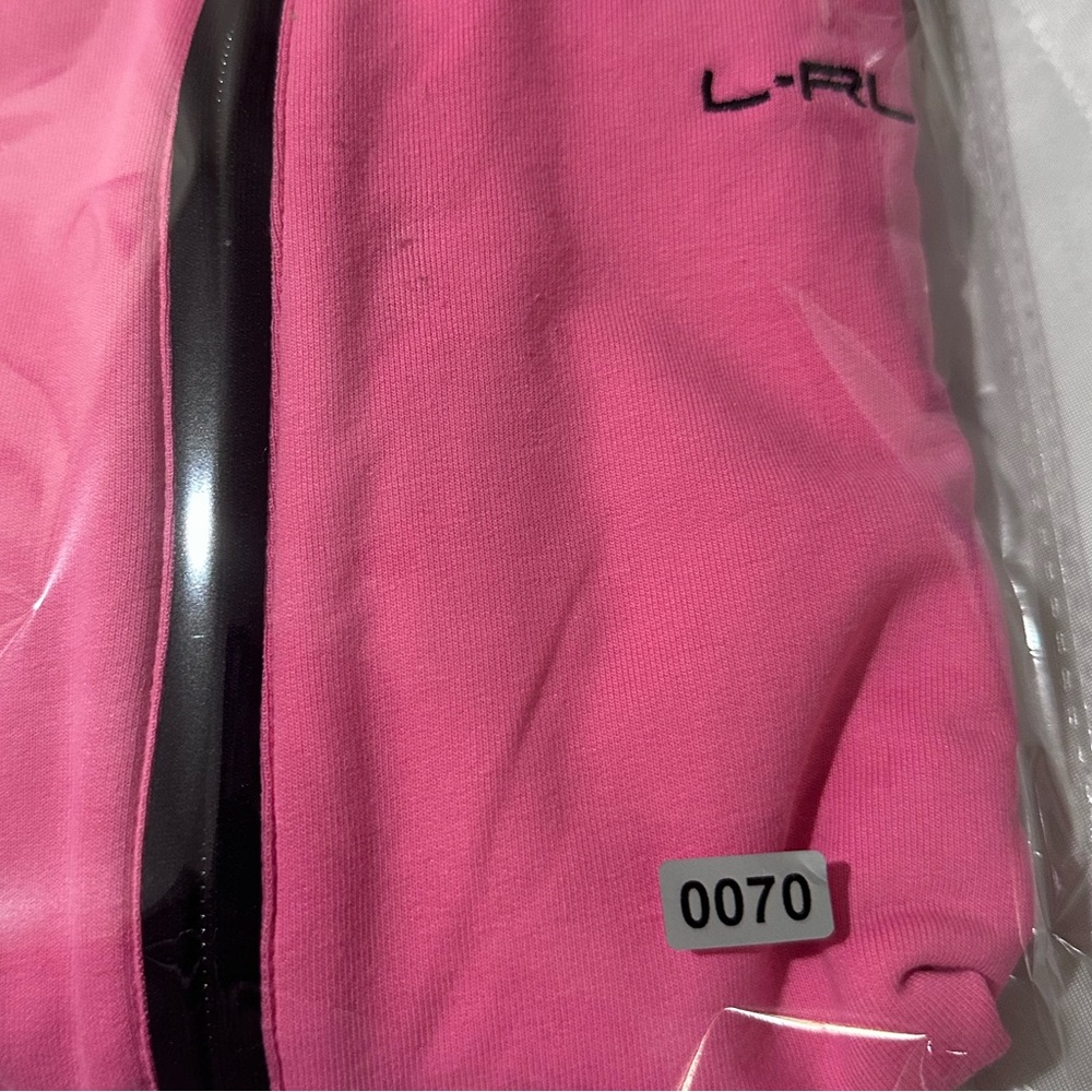 Ralph Lauren Full Zip Activewear Jacket Pink & Black Side Zip Pockets SIZE M - Picture 8 of 8